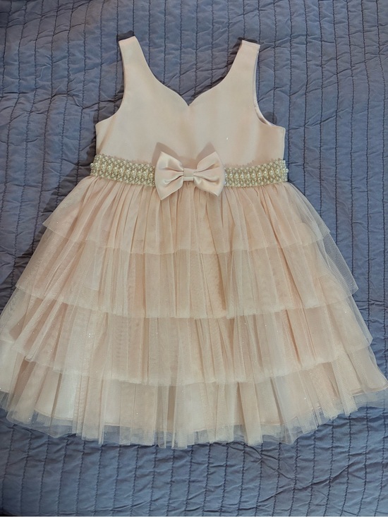 Other - Girls Pearl-Belt Pink Tulle Party Dress